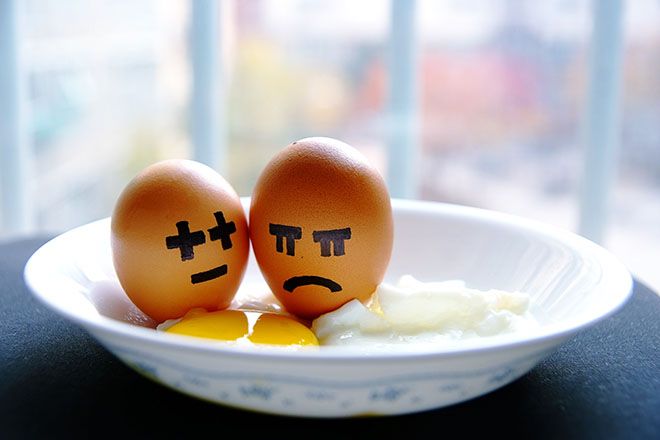 Huevos llorando